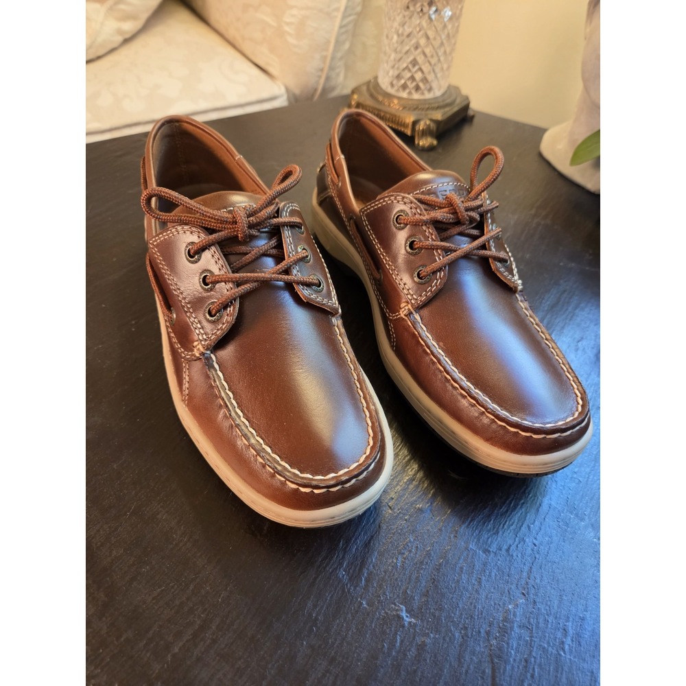 Sperry Men's Top-Sider Billfish 3-Eye Leather Boat Shoe Brown Sz 8M NEW! $125